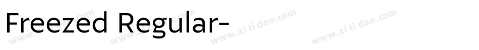 Freezed Regular字体转换